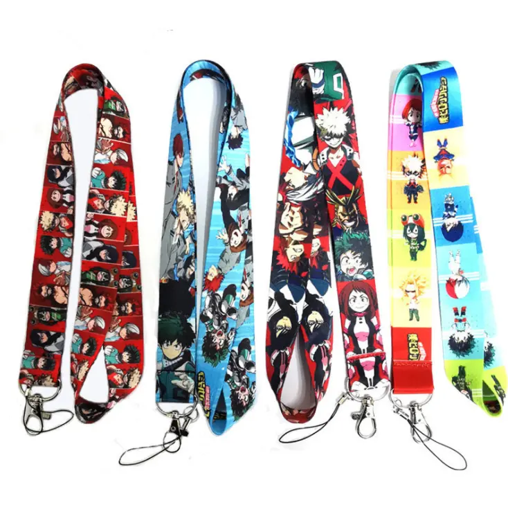 Ufogift Voorraad Telefoon Toetsen Id-kaart Strap Japanse Anime Lanyards Mijn Hero Academia Lanyard