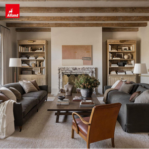 Poutres de <span class=keywords><strong>plafond</strong></span> en <span class=keywords><strong>bois</strong></span> de cèdre texturé, taillées à la main, de style ancien, de haute qualité, pour salon, provenant de la ferme historique Alland Old World. - Product Image 3