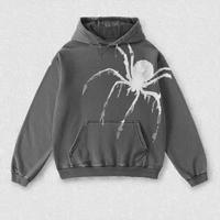 Ensemble de sweats à capuche pour hommes surdimensionnés personnalisés, style vintage, graphique, streetwear, délavé à l'acide