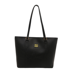 Bolso de mano de alta gama para mujer, de gran capacidad, de verano, de nailon, poliéster y PU, con bordado abierto y color liso, para pedidos al por mayor RTS - Product Image 1