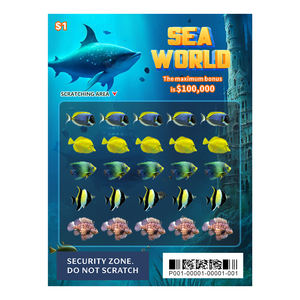 Offre exclusive Design gratuit Nouveau Lotto Zone à gratter personnalisée Impression numérique Cartes de loterie - Product Image 3