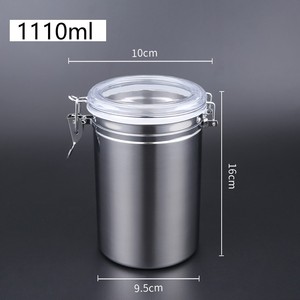 Bình Kín Đựng Cà Phê Bình Đựng Trong Suốt Bằng Thép Không Gỉ Bình Kín Trà Cà Phê Bình Đựng Hạt Cà Phê Nhà Bếp - Product Image 6
