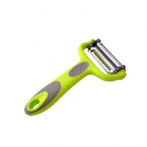 Cuchillo Multifuncional para Pelar, Pelador Giratorio Tres en Uno, Rallador, Cortador de Melón Portátil - Product Image 1
