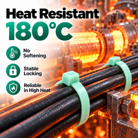 Attaches-câbles en nylon de qualité professionnelle pour véhicules électriques, stabilisées à la chaleur 120°C, ignifuges UL94V-2, pour batteries de véhicules électriques