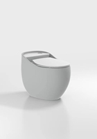 Toilette électrique intelligente moderne avec télécommande, nettoyage automatique, fonction de chauffage du siège et du sangle
