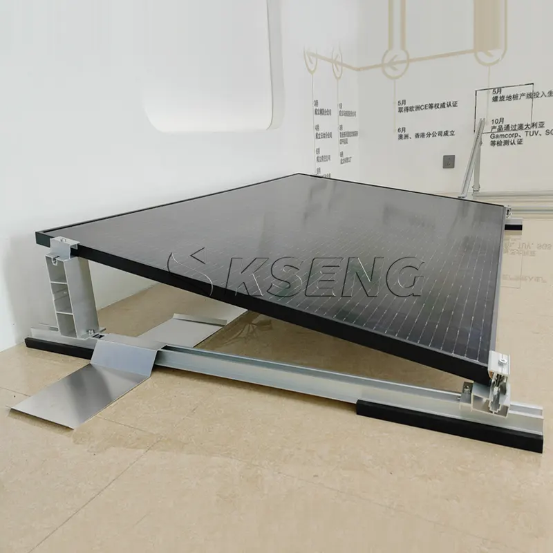 OEM Custom Ballasted Solar Mounting Solar Panel Flat Roof Mounting System Solar Panel Roof Mounting Structure