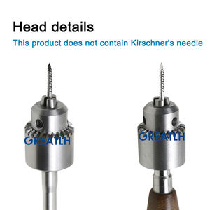 Armadietto ortopedico Kirschner forato a mano trapano a forma di T/dritto a forma di osso trapano a mano strumento ortopedico Pet - Product Image 2