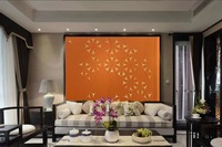Panneau mural en cuir avec un motif de matelassage en diamant de Zhenling Interior Design avec une fente