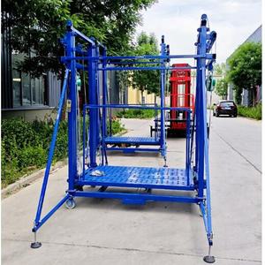 Élévateur électrique pour échafaudage, hauteur de 5m, 8m, 10 mètres. Plateforme élévatrice mobile / échafaudage électrique pliable - Product Image 4