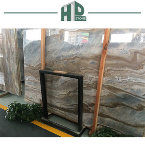 Mármol italiano de losas de lujo con vetas marrones beige y azul Impresión de <span class=keywords><strong>Roma</strong></span> - Product Image 2