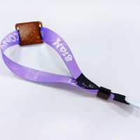 Meilleurs Nouveaux Produits 2026 : Bracelet en Tissu Polyester à Sublimation avec Passeur RFID en Coque de Noix de Coco pour Concerts