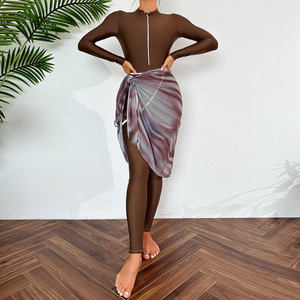 بوركيني 2025: ملابس سباحة إسلامية نسائية مخصصة بملصق خاص، مايوه محتشم - Product Image 3