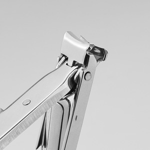 Stainless steel folding <b>nail</b> clippers, portable <b>nail</b> <b>scissors</b>, ultra-thin, splash-proof, with file blade. - Product Image 3