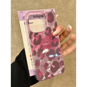 עבור iphone 16 15 14 13 12 11 פרו גביש מקס קרש טלפון במקרה <span class=keywords><strong>imd</strong></span> פלסטיק קשה נמר אנטי טיפה חרוז מקרה טלפון - Product Image 3