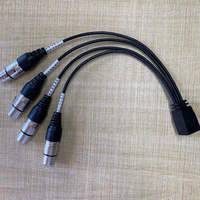 Câble adaptateur Ethernet RJ45 vers XLR 4 canaux, câble multipaire tressé de 5 m pour utilisation sur scène audio de guitare