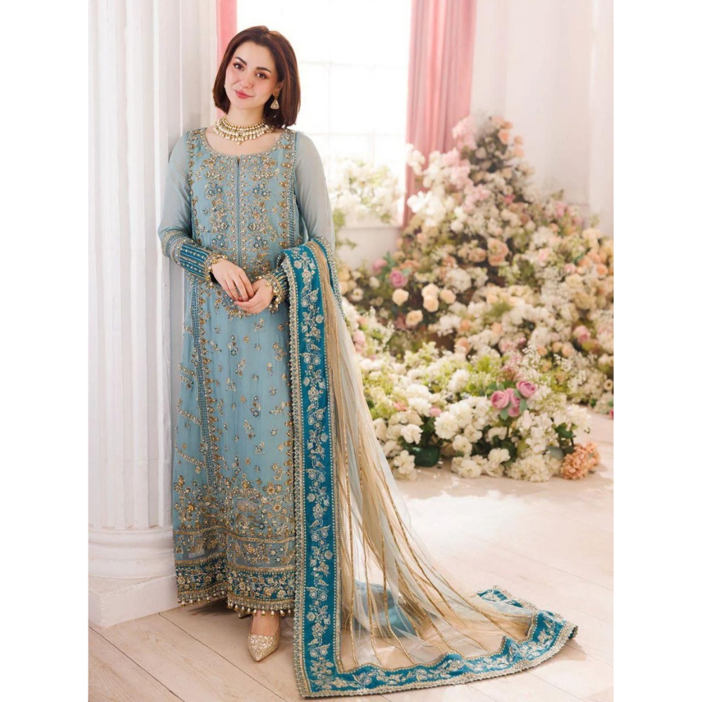 slim fit dress slacks Embroidered Chiffon 3 Piece Unstitched Suit MBC-MPC-23-104-Party Wear –  Polawn