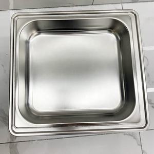 Réchaud de buffet carré en acier inoxydable à couvercle rabattable 12x12 pouces pour hôtels et restaurants - Product Image 3