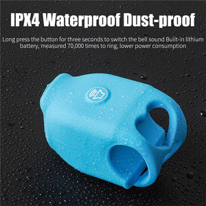 WEST BIKING bicicletta corno bici campana impermeabile ciclismo 120db 5 suoni anello colorato bicicletta manubrio anello corno campana per ciclo - Product Image 2