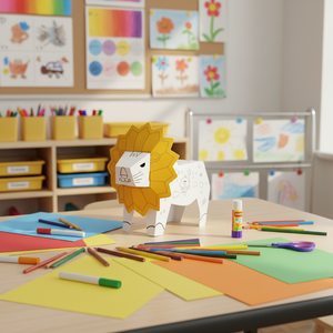 Giocattoli Educativi per Bambini: <span class=keywords><strong>Leone</strong></span> da Dipingere Fai-da-Te - Product Image 6