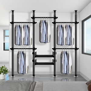 Système d'étagères de placard télescopique portable pour chambre à coucher moderne, grand placard encastré pour vêtements - Product Image 2