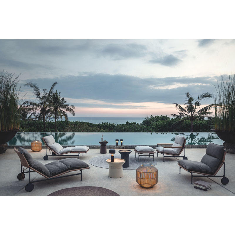 New design aluminum casting outdoor patio furniture sofa modern leisure garden sofa