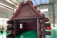 Tente cabane gonflable style pain d'épices, tente gonflable personnalisée pour décorations de Noël