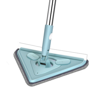 Limpiador de ventanas telescópico triangular Cleanpro, raspador de doble cara de acero inoxidable para herramientas de limpieza de vidrios - Product Image 1