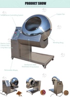 Machine à enrober les popcorn inclinable multifonctionnelle pour caraméliser les noix de cajou, les amandes, les arachides et le sucre pour la production de snacks caramélisés