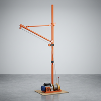 Nouvelle mini palan électrique 220V, grue murale avec élingue à câble, construction en acier, télécommande, décoration intérieure, personnalisable