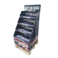 Présentoir en carton d'épices et d'outils pour barbecue personnalisé de supermarché présentoir en carton pop up pour vente au détail présentoir promotionnel en carton ondulé