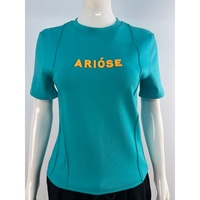 T-shirt pour femme, léger, respirant, coupe ajustée, manches courtes, confortable, vêtements de sport, haut décontracté pour tous les jours