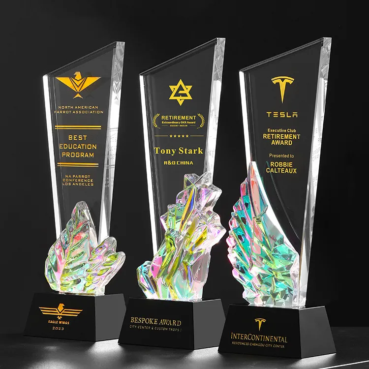 Professional Championship Tournaments Golf Award Custom Sports Crystal Golf Trophy