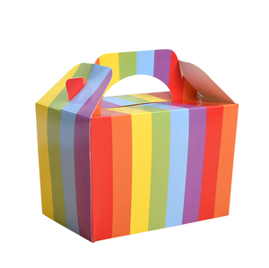 Emballage portable personnalisé pour mariage, anniversaire et Noël, avec poignée, logo de boîte à gâteaux mystérieux, desserts en papier de boulangerie, vente en gros - Product Image 5