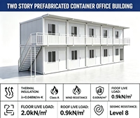 Bâtiment de campement préfabriqué personnalisable en conteneurs, logement temporaire modulaire écoénergétique pour les travailleurs sur site des hôtels