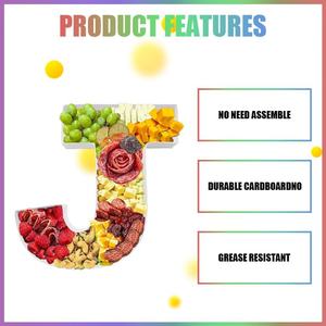 ZIJRXQ Caja Decorativa Rellenable en Forma de J de Cartón de 12 Pulgadas para Alimentos (Charcutería) - Product Image 2
