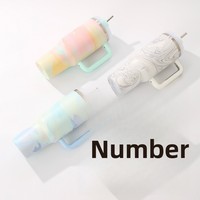 Vente en gros de gobelets de voiture en acier inoxydable 304 avec poignée, grande capacité, gobelet isotherme à double paroi, tasse à café de voyage pour les voyages
