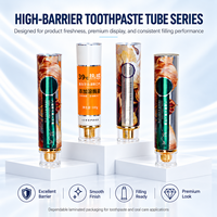 Tubes de dentifrice en aluminium et plastique 50 ml, bouchon à vis personnalisé imprimé UV, emballage pour soins bucco-dentaires, OEM, marque privée