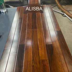 ALISBA 7mm 8mm 10mm 12mm 3 strip parket dengan lantai kayu laminasi klik padat