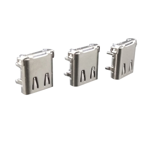 Conector USB Tipo C de 24 Pines Hembra, 3.1, Vertical, DIP+SMT, PCB, Doble Fila, Enchufe Frontal, SMD Trasero - Product Image 3