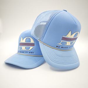 Gorra de Béisbol Hip Hop Personalizada con Logotipo 3D en Relieve, 5 Paneles, Malla Espiga, Bordado y Espuma - Product Image 4