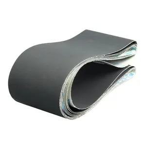 Factory Price 4X36 Inch Silicon Carbide ODM Grey Floor Sanding Belts Abrasive Sandpaper For 100X915 mm Belt Sander
