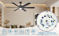 XGD 2024 Vente Flash Moteur LED Dimmable 18W 120V avec Certificat ERP ETL, Module LED de Remplacement pour Ventilateur de Plafond