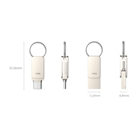 Meistverkaufter Mini-Metall-USB-2.0-Stick 2GB-64GB mit individuellem Logo, Speicherstick für Smartphones, Garantie, keine Verschlüsselung