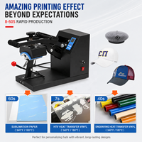 Machine de presse à chaud pour casquettes, petite machine de transfert thermique pour chapeaux, pour sublimation, vinyle HTV, logo personnalisé, DIY, directement de l'usine