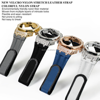Nouveau kit de modification GA2100, bracelet en alliage, pierres brillantes, bracelet en nylon compatible avec GA-2100 GA-2110 GA-B2100, pièce de rechange pour montre, léger