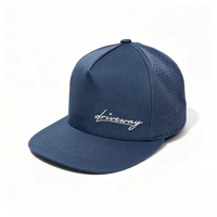 Casquette de baseball snapback en polyester imperméable, perforée au laser, avec logo personnalisé, vente en gros