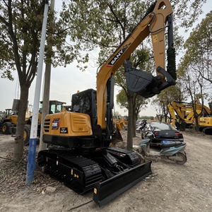 Bonne qualité d'origine Chine 6 tonnes mini pelle SY60c pelle d'occasion commerce SY75C SY55C SY135C à bas prix en STOCK - Product Image 4