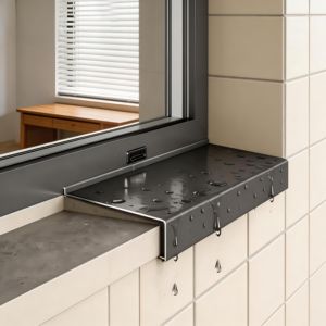 Plaque de <span class=keywords><strong>seuil</strong></span> de fenêtre en alliage <span class=keywords><strong>d</strong></span>'aluminium sur mesure, plaque anti-goutte <span class=keywords><strong>d</strong></span>'eau pour fenêtre, personnalisation de la taille et de la couleur disponible - Product Image 2