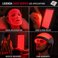 Système de repousse des cheveux 5050 SMD LED 4-en-1 Quad Chip 650nm LLLT Lumière Rouge 0.2W Ra85 Perle LED 5050 Spécialisée pour Casque de Thérapie
