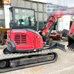 Mini-excavatrice d'occasion Yanmar Vio55-6B 5,5 tonnes, fabriquée au Japon, mini-excavatrice sur chenilles en caoutchouc Yanmar Vio55-6 d'occasion, Vio55 - Product Image 5